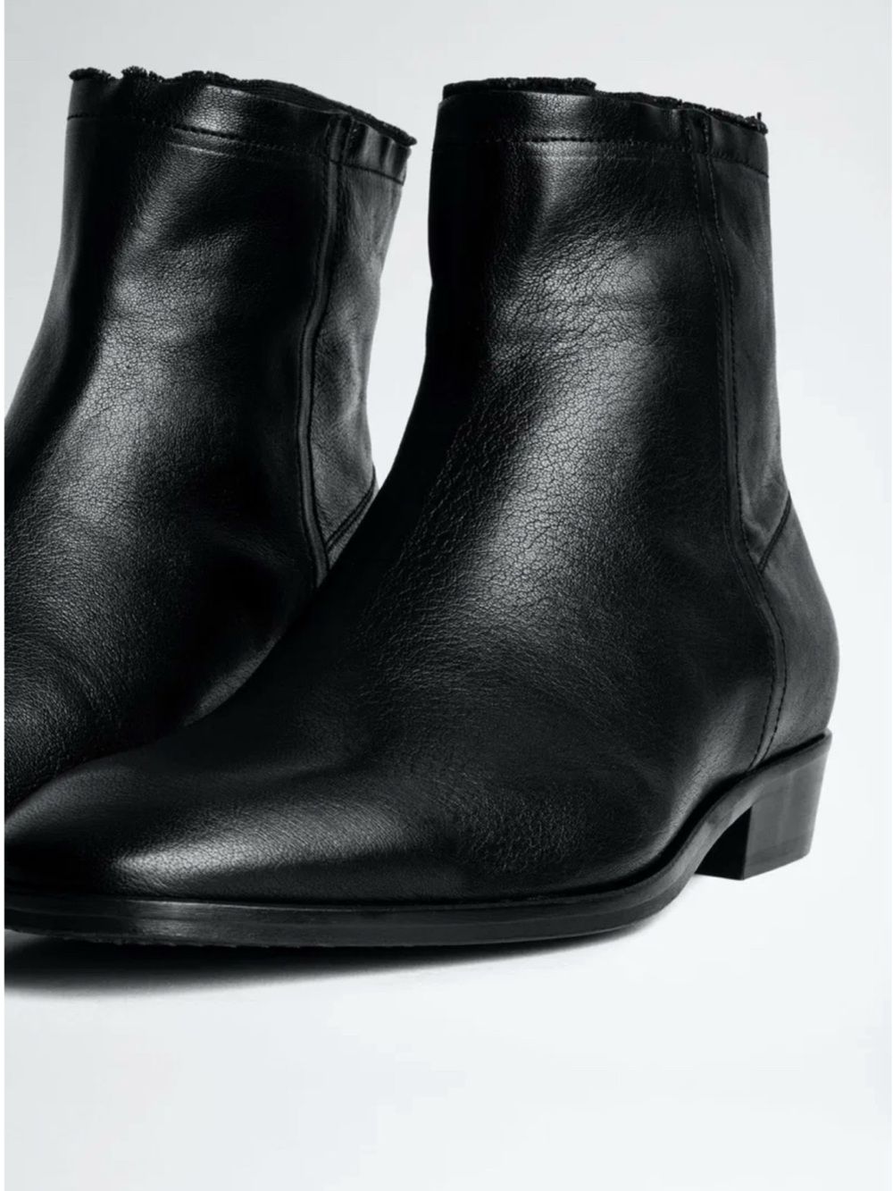Zadig & Voltaire Cow Leather Romare Ankle Boots
Size EU 44 / Men’s US 11